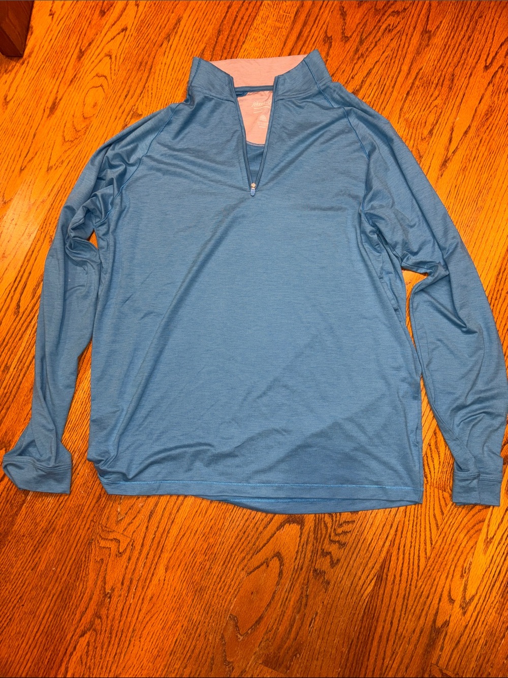 johnnie-O Sky Blue Long-Sleeve Quarter-Zip Freeborne Pullover